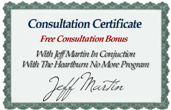 Consultation Certificate - Free Consultation Bonus With Jeff Martin in Conjuction With The Heartburn No More Program